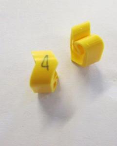 Cable noticeable clip 3-6 yellow/black 4   diameter 8-16mm